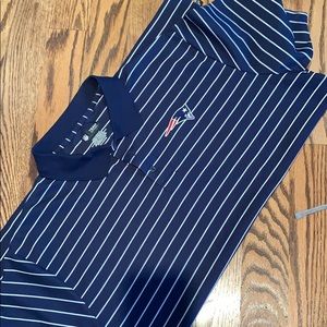 Navy NFL New England Patriots golf shirt